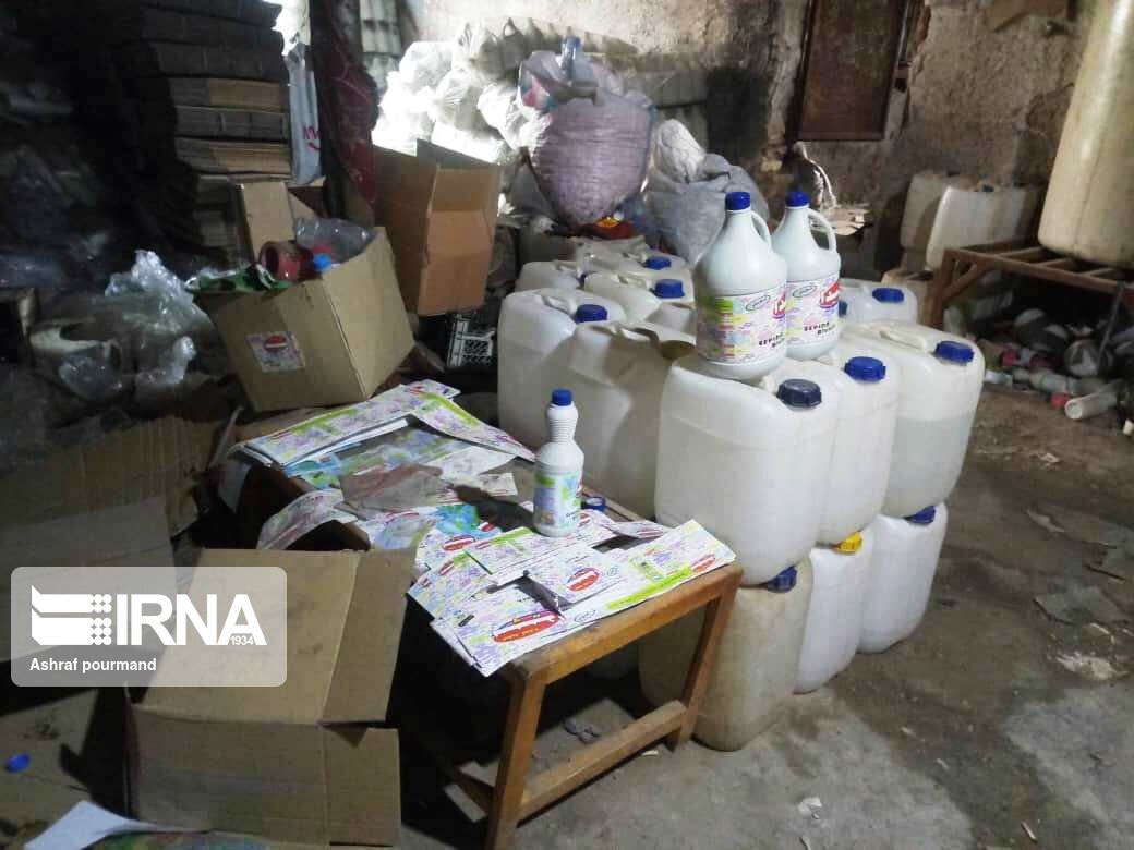 کشف بیش از سه هزار لیتر مواد ضدعفونی کننده در خرم‌آباد